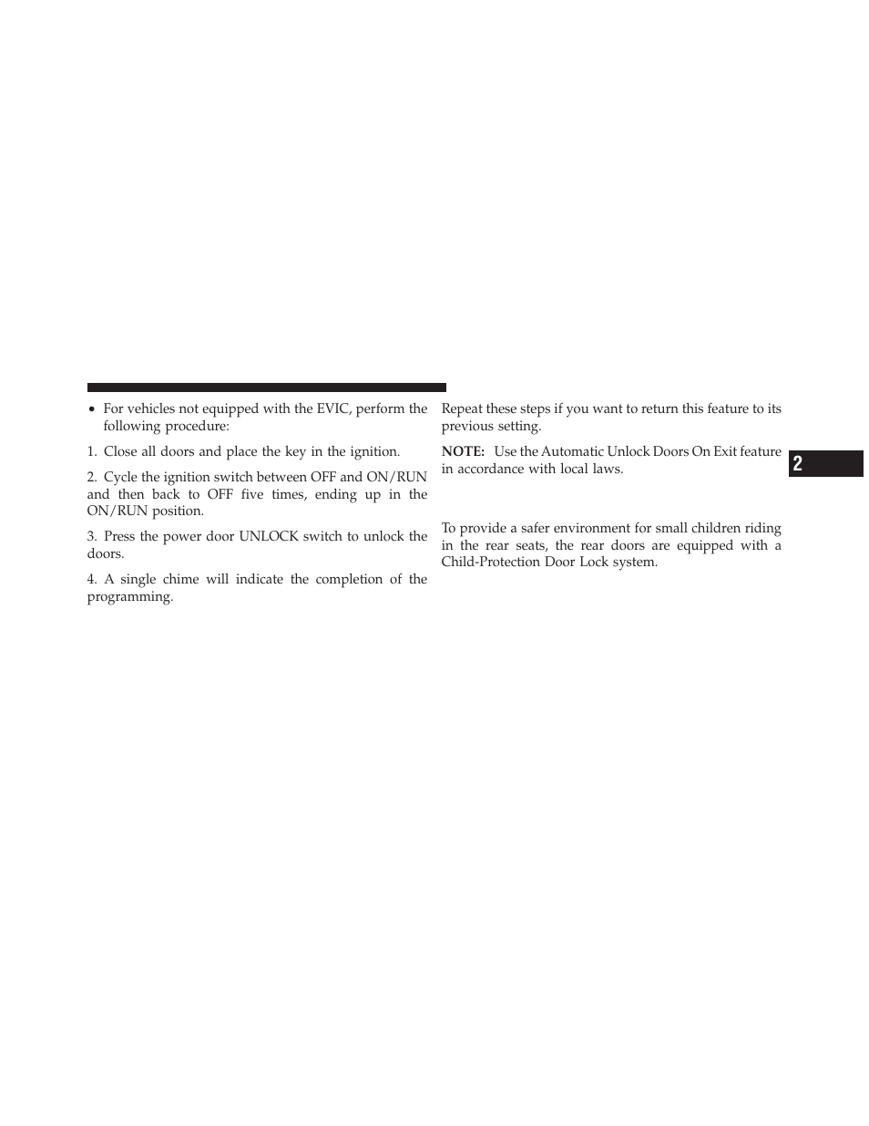 Child-protection door lock system — rear doors, Child-protection door lock system — rear, Doors | Jeep 2012 Liberty - Owner Manual User Manual | Page 35 / 558