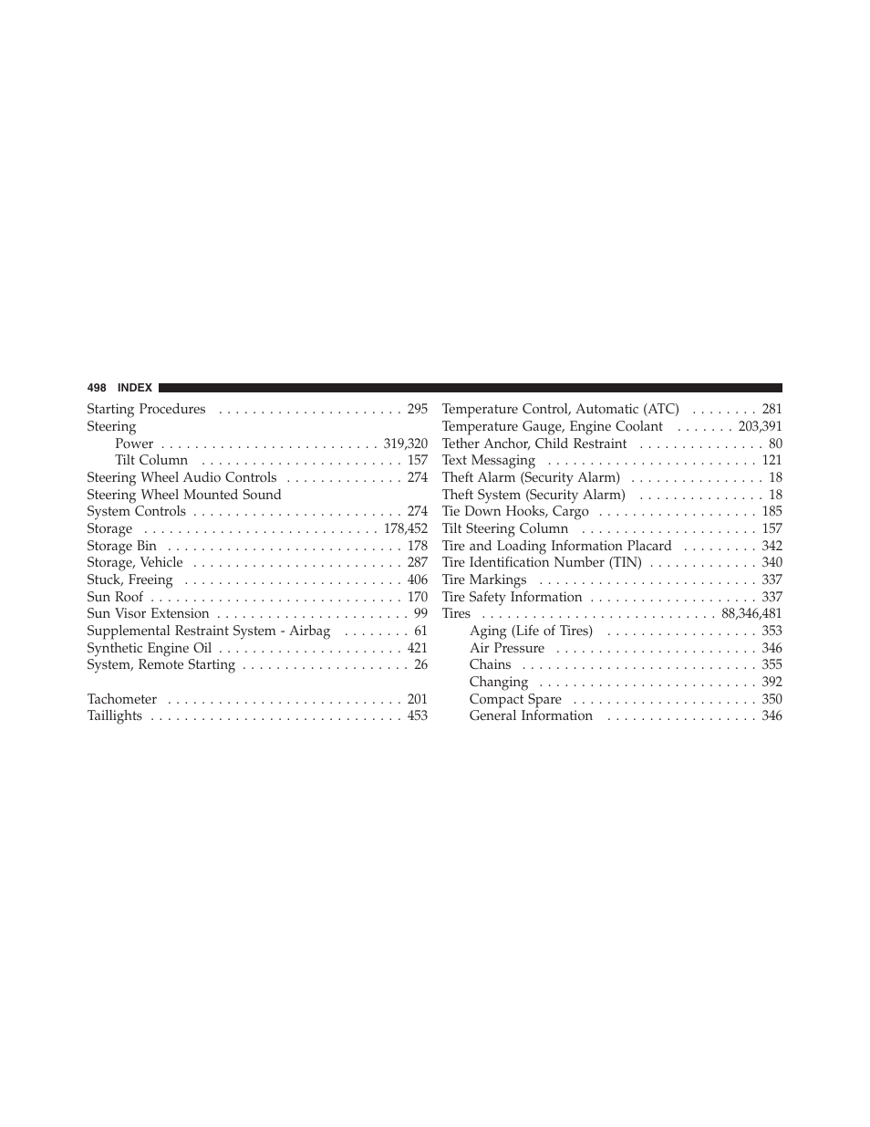 Jeep 2012 Patriot - Owner Manual User Manual | Page 500 / 505