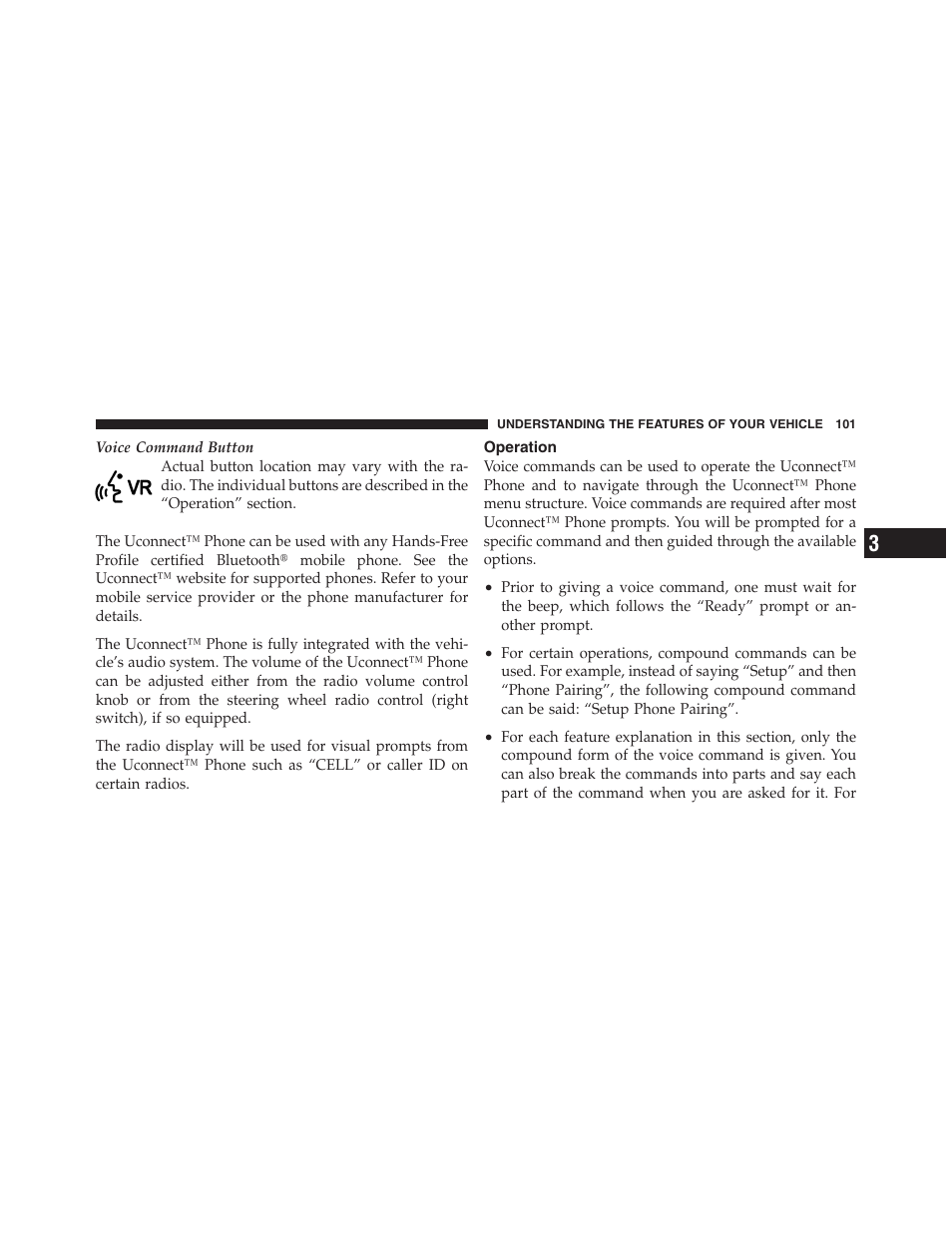 Operation | Jeep 2012 Wrangler Unlimited - Owner Manual User Manual | Page 103 / 613