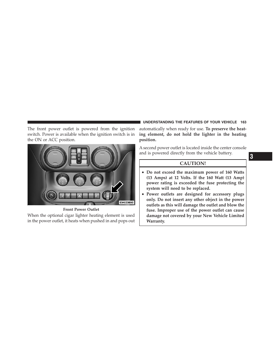 Jeep 2012 Wrangler Unlimited - Owner Manual User Manual | Page 165 / 613