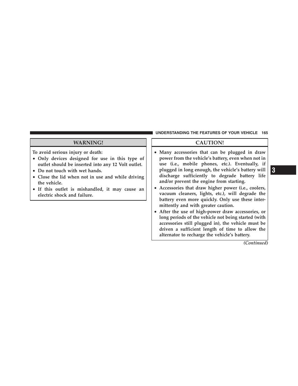 Jeep 2012 Wrangler Unlimited - Owner Manual User Manual | Page 167 / 613