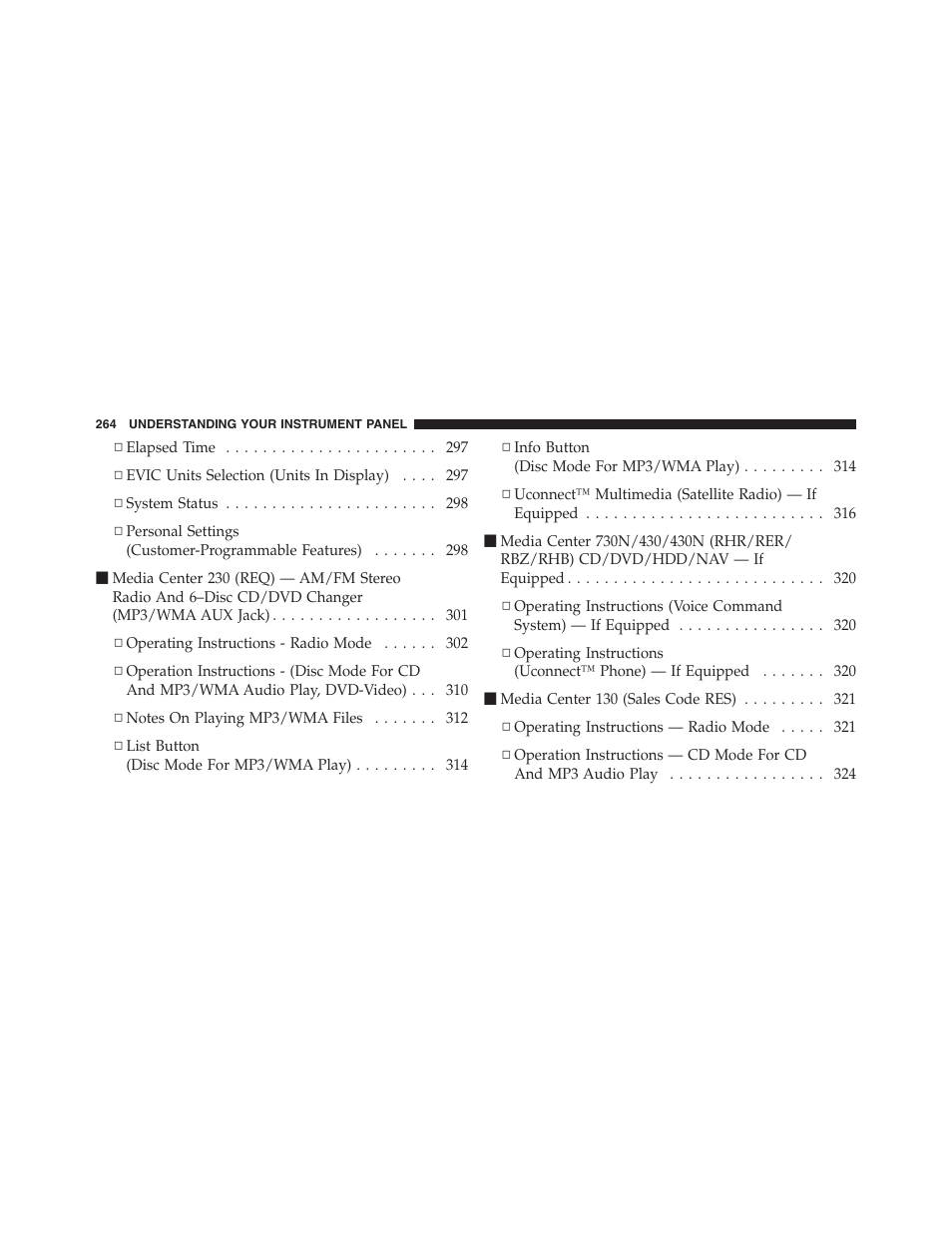 Jeep 2012 Wrangler Unlimited - Owner Manual User Manual | Page 266 / 613