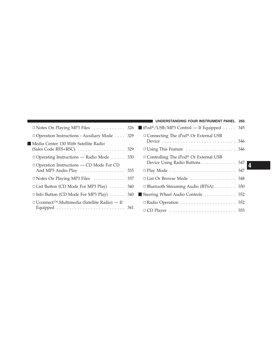 Jeep 2012 Wrangler Unlimited - Owner Manual User Manual | Page 267 / 613