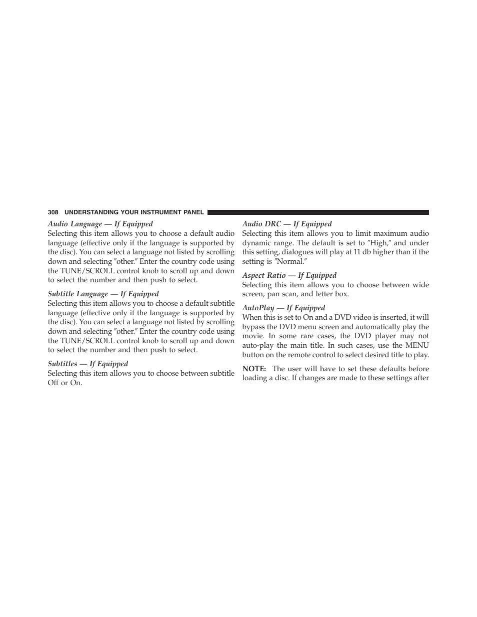 Jeep 2012 Wrangler Unlimited - Owner Manual User Manual | Page 310 / 613