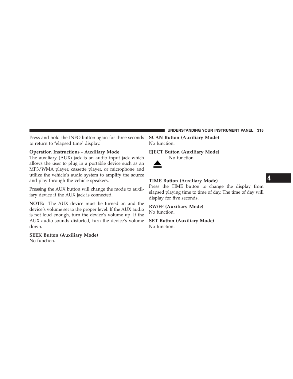 Jeep 2012 Wrangler Unlimited - Owner Manual User Manual | Page 317 / 613