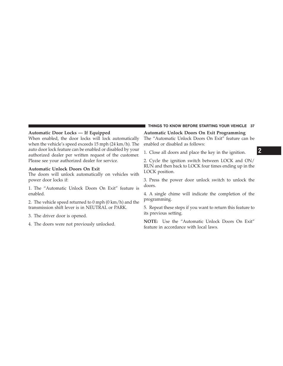 Jeep 2012 Wrangler Unlimited - Owner Manual User Manual | Page 39 / 613