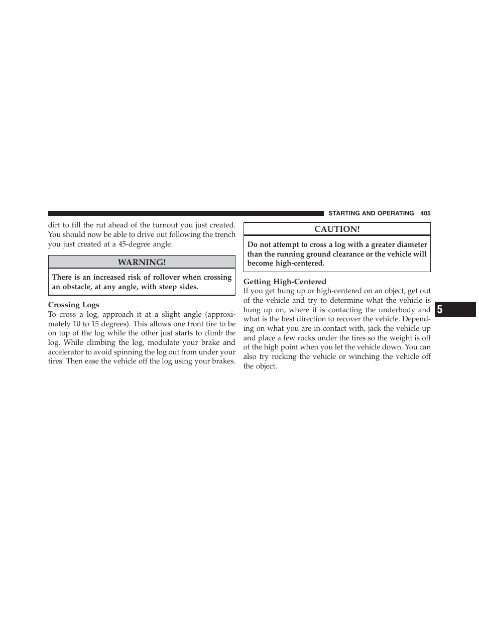 Jeep 2012 Wrangler Unlimited - Owner Manual User Manual | Page 407 / 613
