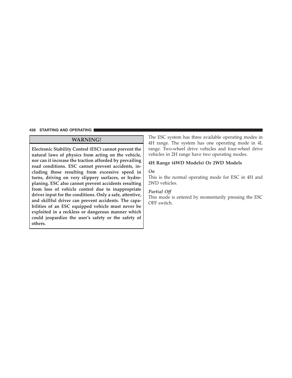 Jeep 2012 Wrangler Unlimited - Owner Manual User Manual | Page 428 / 613