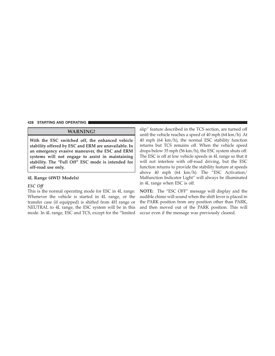 Jeep 2012 Wrangler Unlimited - Owner Manual User Manual | Page 430 / 613