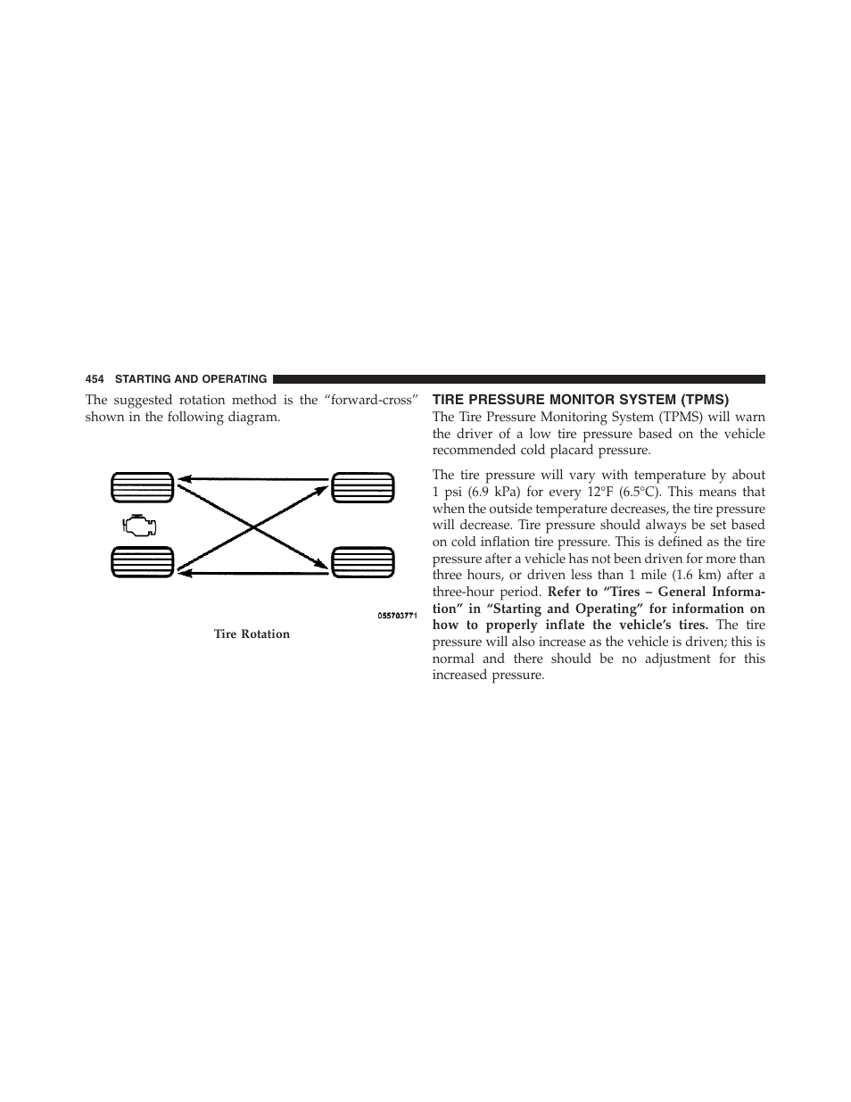 Tire pressure monitor system (tpms) | Jeep 2012 Wrangler Unlimited - Owner Manual User Manual | Page 456 / 613