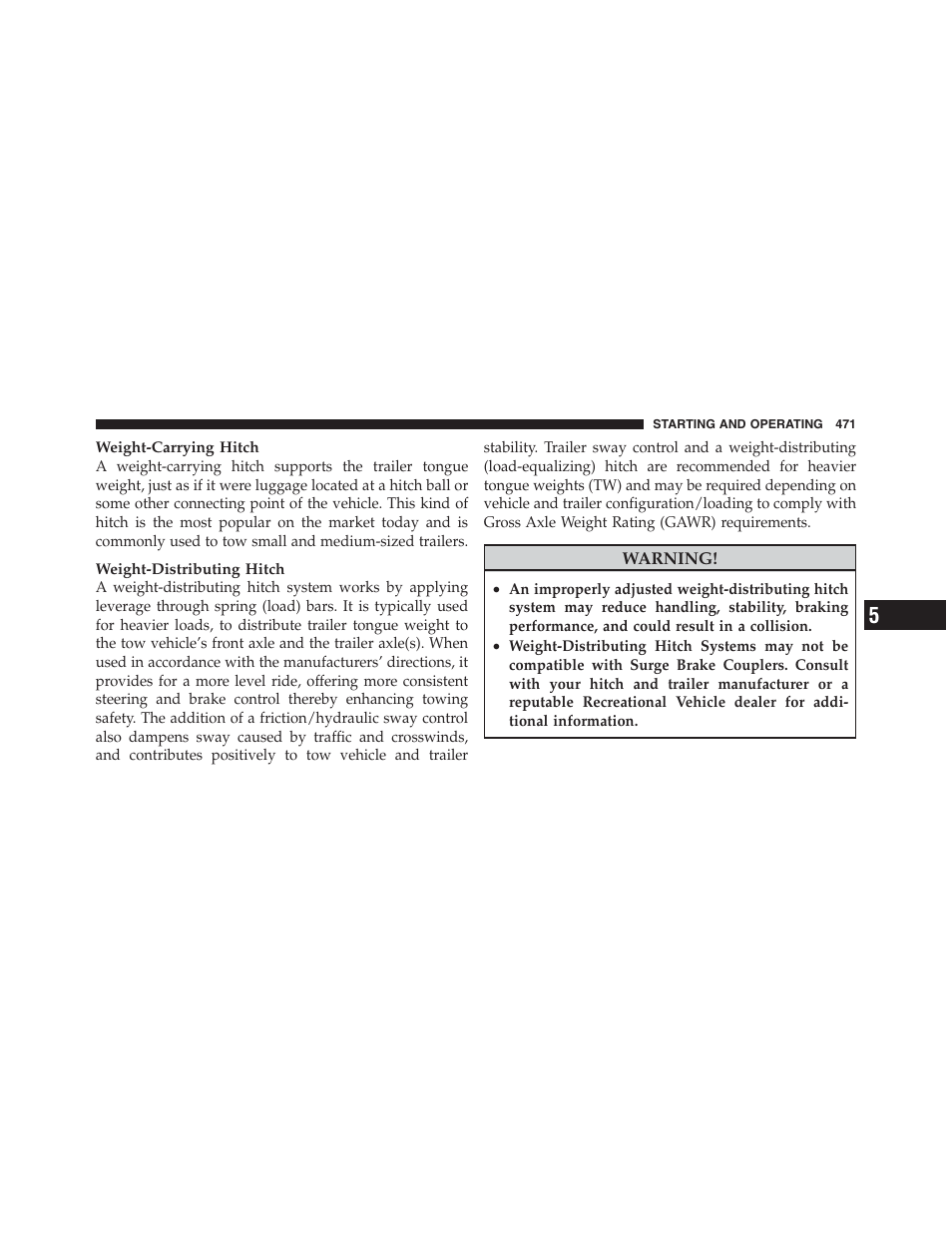 Jeep 2012 Wrangler Unlimited - Owner Manual User Manual | Page 473 / 613