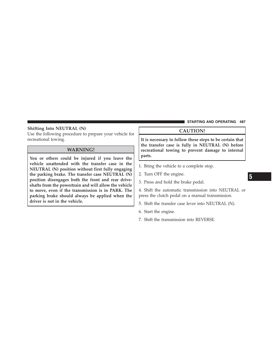 Jeep 2012 Wrangler Unlimited - Owner Manual User Manual | Page 489 / 613