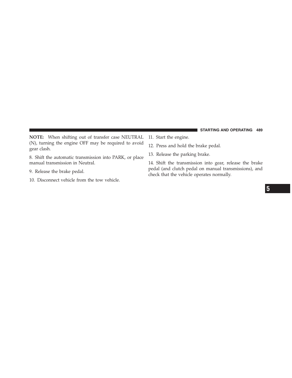 Jeep 2012 Wrangler Unlimited - Owner Manual User Manual | Page 491 / 613
