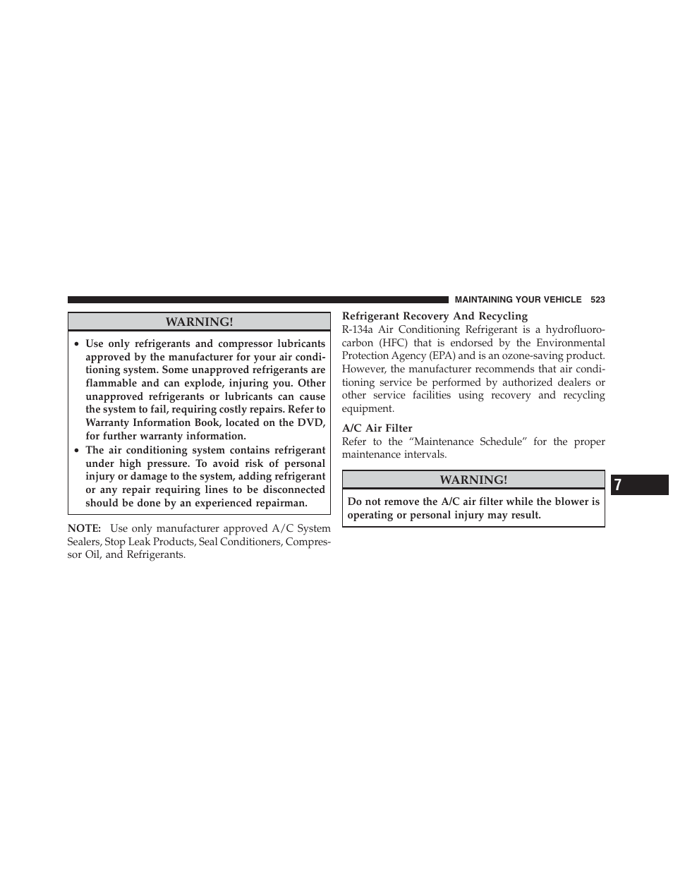 Jeep 2012 Wrangler Unlimited - Owner Manual User Manual | Page 525 / 613