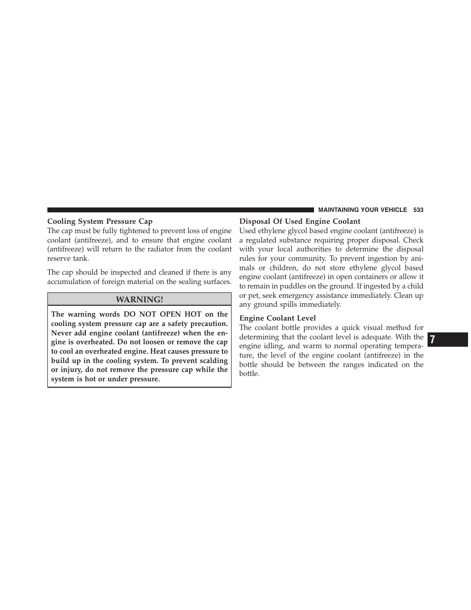 Jeep 2012 Wrangler Unlimited - Owner Manual User Manual | Page 535 / 613