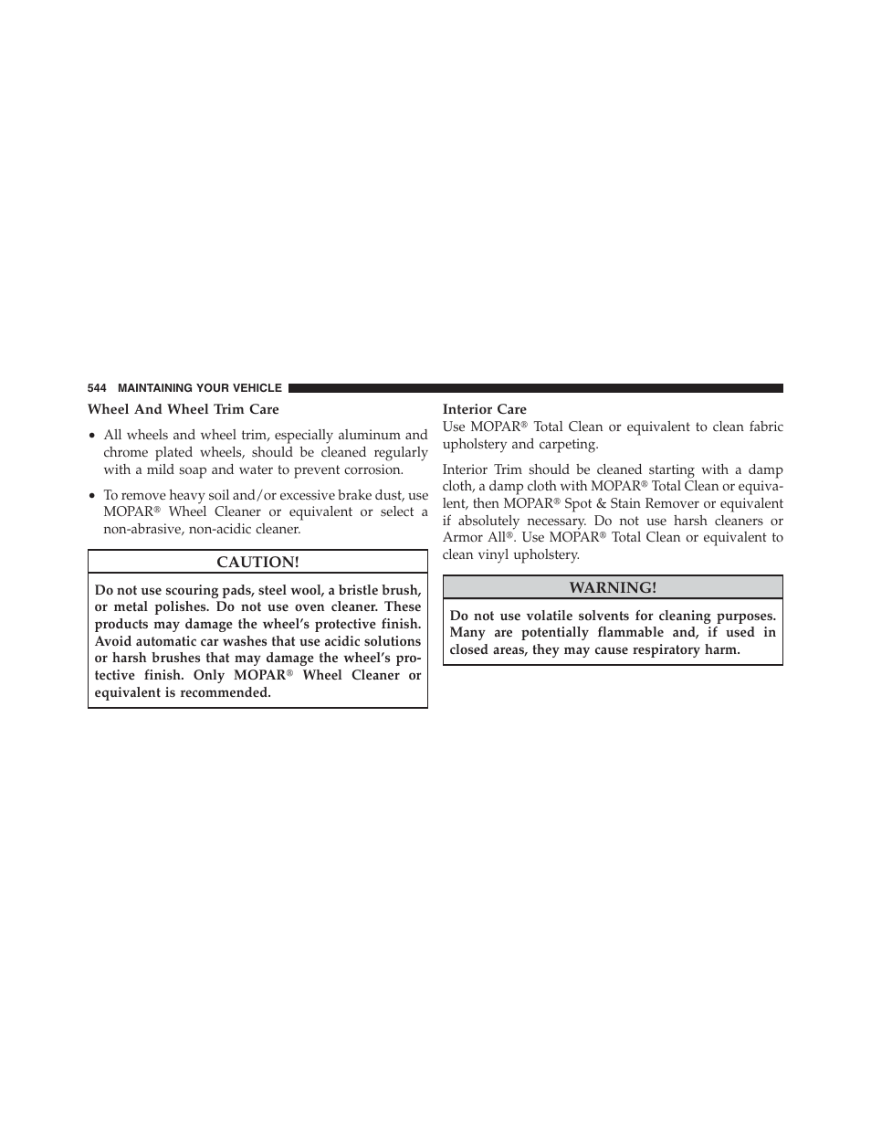 Jeep 2012 Wrangler Unlimited - Owner Manual User Manual | Page 546 / 613