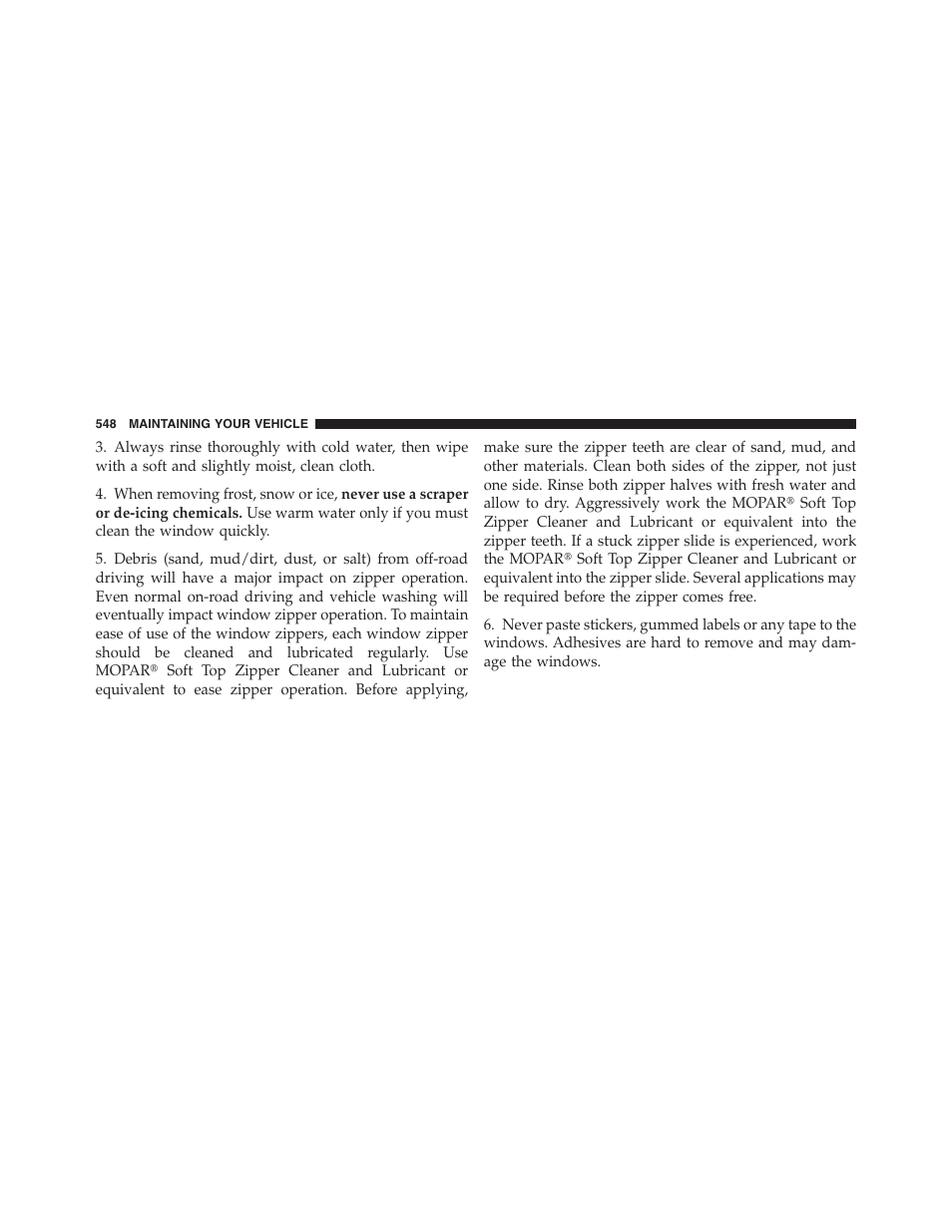 Jeep 2012 Wrangler Unlimited - Owner Manual User Manual | Page 550 / 613