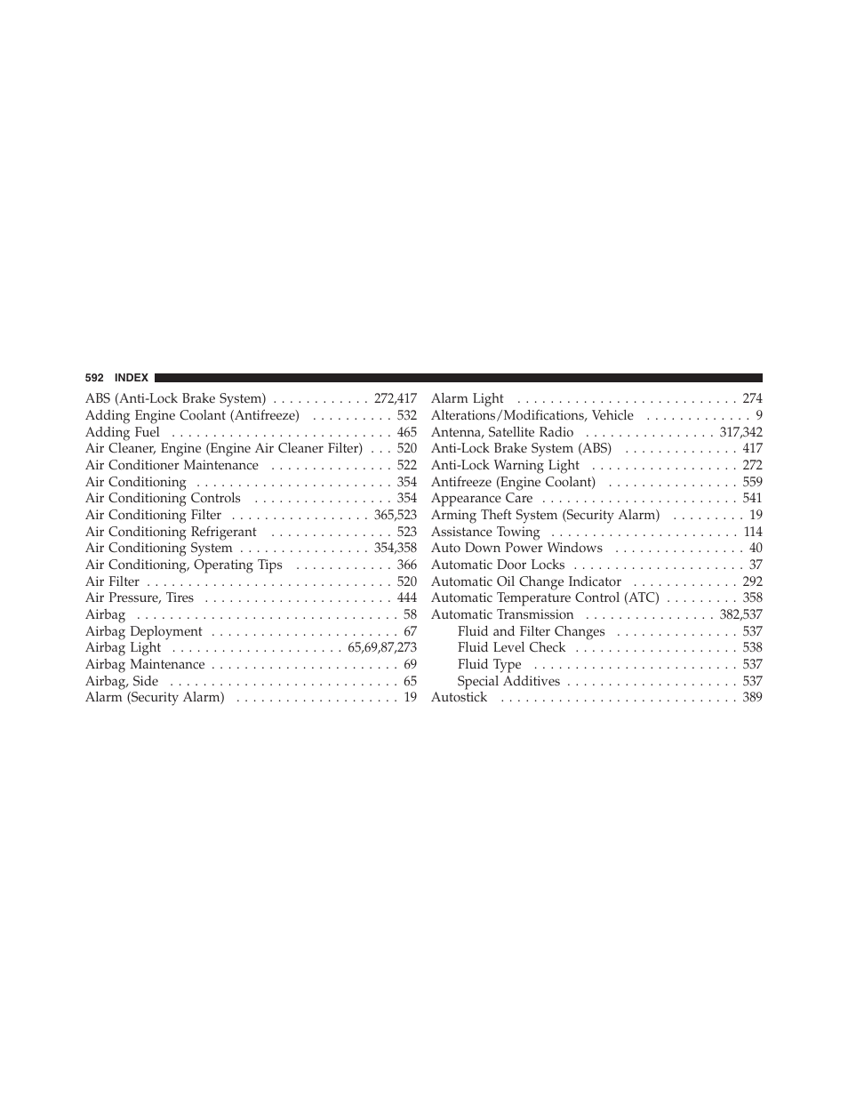 Jeep 2012 Wrangler Unlimited - Owner Manual User Manual | Page 594 / 613