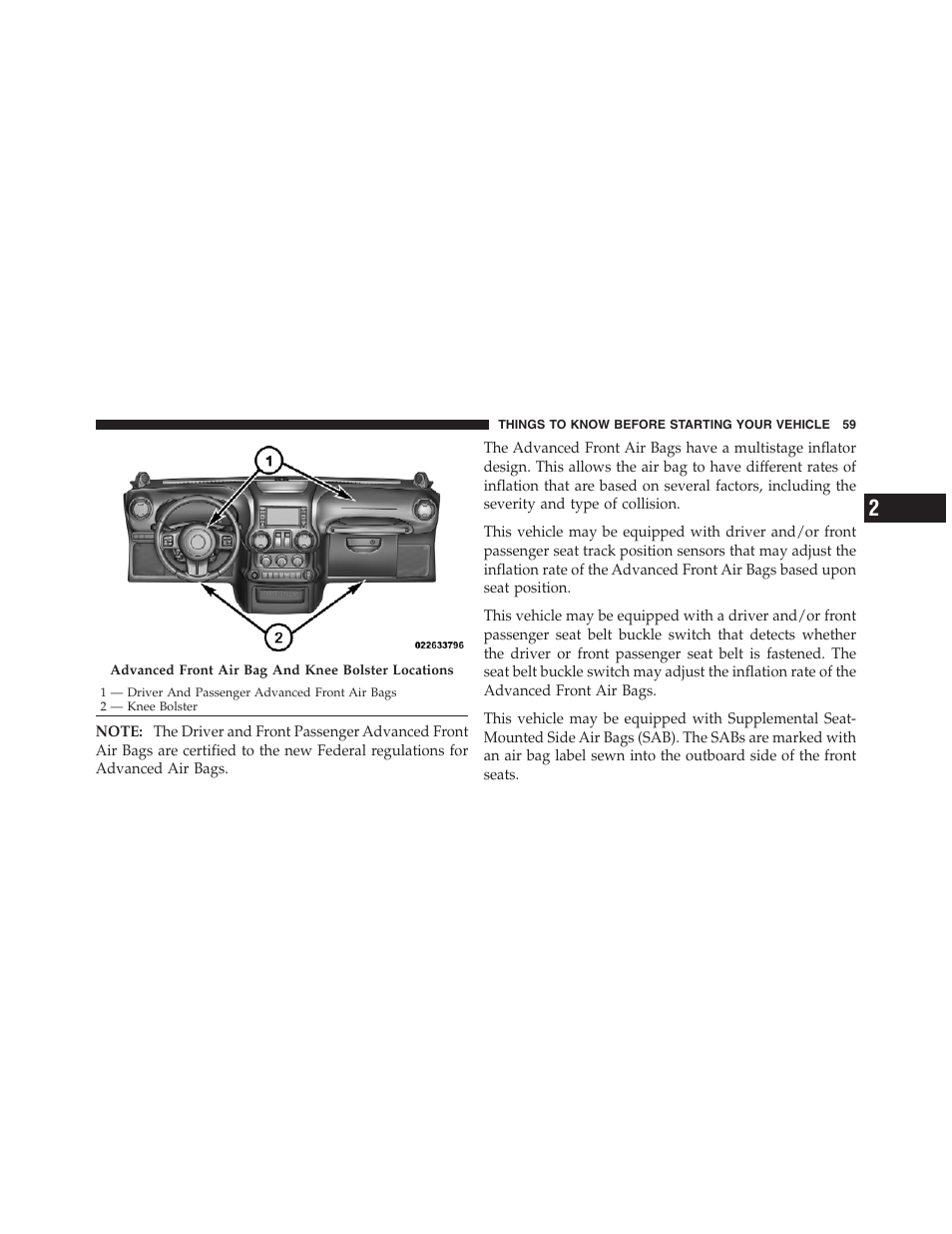 Jeep 2012 Wrangler Unlimited - Owner Manual User Manual | Page 61 / 613
