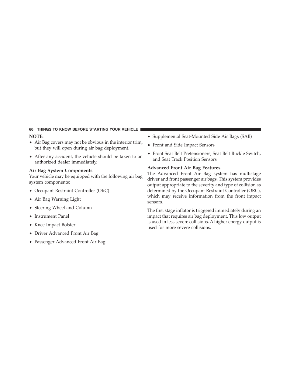 Jeep 2012 Wrangler Unlimited - Owner Manual User Manual | Page 62 / 613
