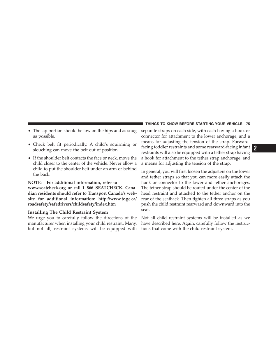 Jeep 2012 Wrangler Unlimited - Owner Manual User Manual | Page 77 / 613