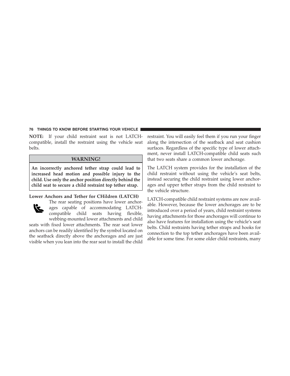 Jeep 2012 Wrangler Unlimited - Owner Manual User Manual | Page 78 / 613