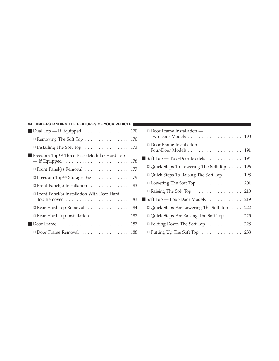 Jeep 2012 Wrangler Unlimited - Owner Manual User Manual | Page 96 / 613
