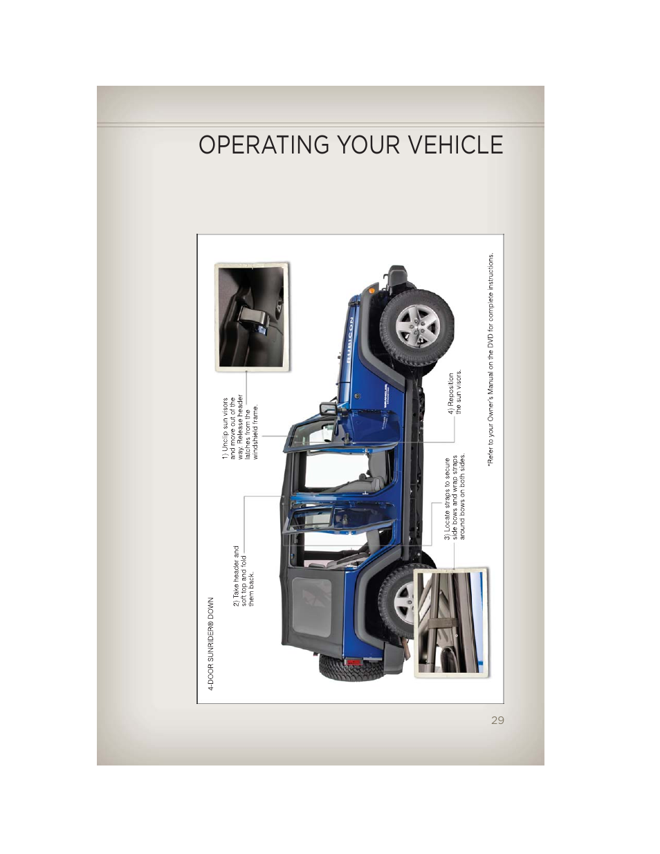 Operating your vehicle | Jeep 2012 Wrangler Unlimited - User Guide User Manual | Page 31 / 124