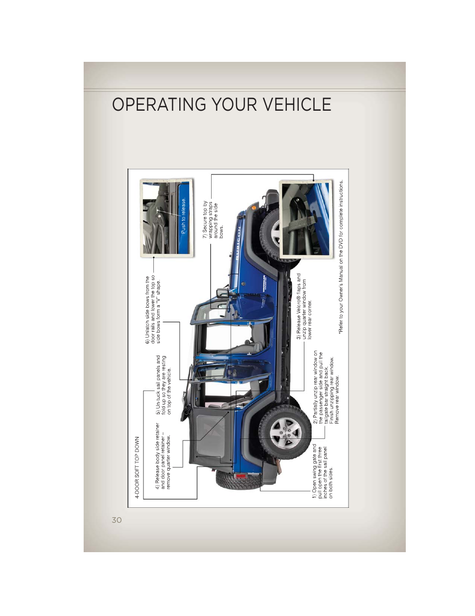 Operating your vehicle | Jeep 2012 Wrangler Unlimited - User Guide User Manual | Page 32 / 124