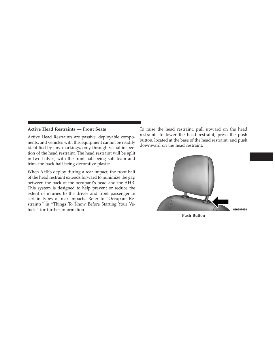 Active head restraints — front seats | Jeep 2013 Grand Cherokee SRT - Owner Manual User Manual | Page 183 / 641