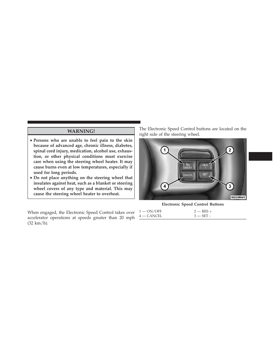 Electronic speed control | Jeep 2013 Grand Cherokee SRT - Owner Manual User Manual | Page 215 / 641