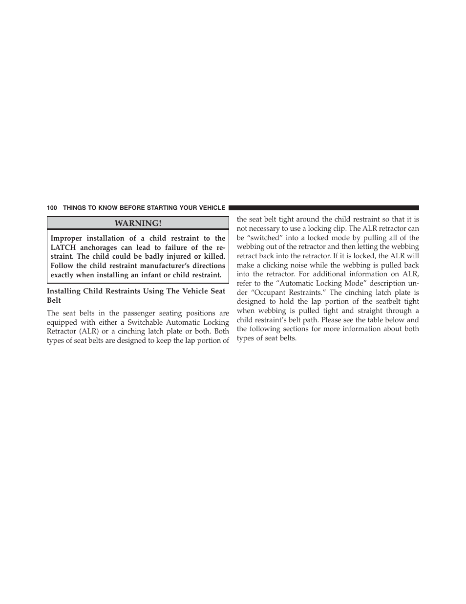 Jeep 2013 Grand Cherokee - Owner Manual User Manual | Page 102 / 704