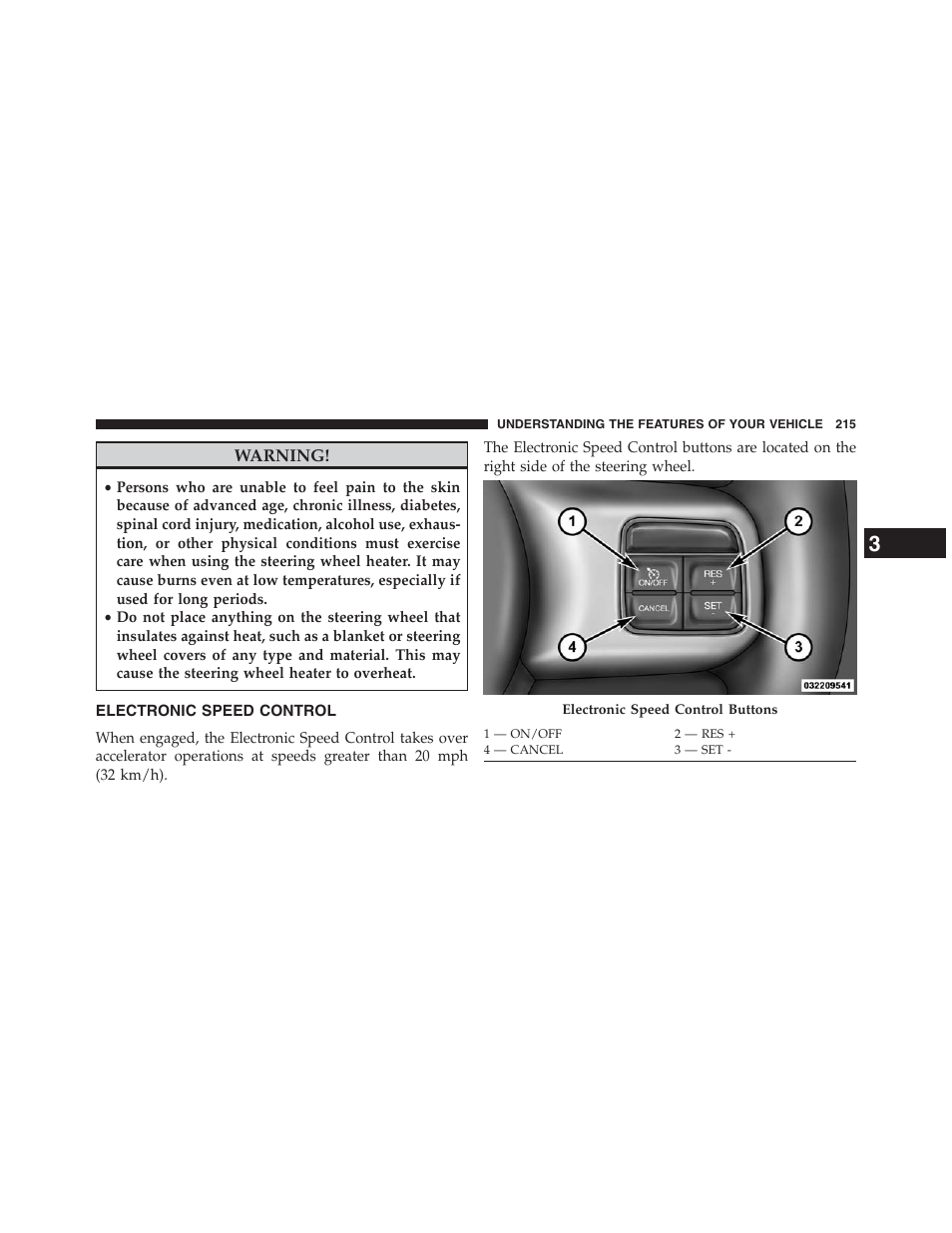 Electronic speed control | Jeep 2013 Grand Cherokee - Owner Manual User Manual | Page 217 / 704