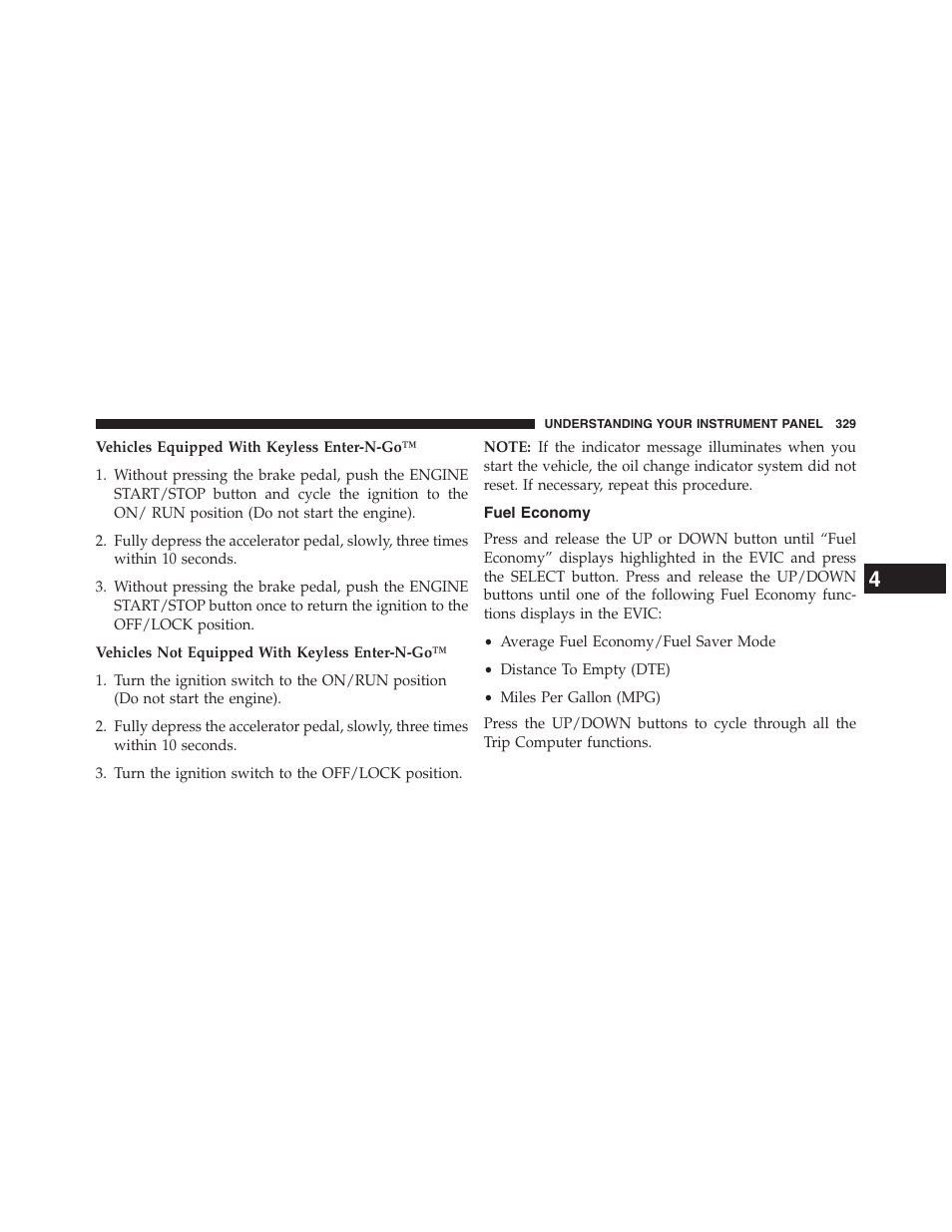 Fuel economy | Jeep 2013 Grand Cherokee - Owner Manual User Manual | Page 331 / 704