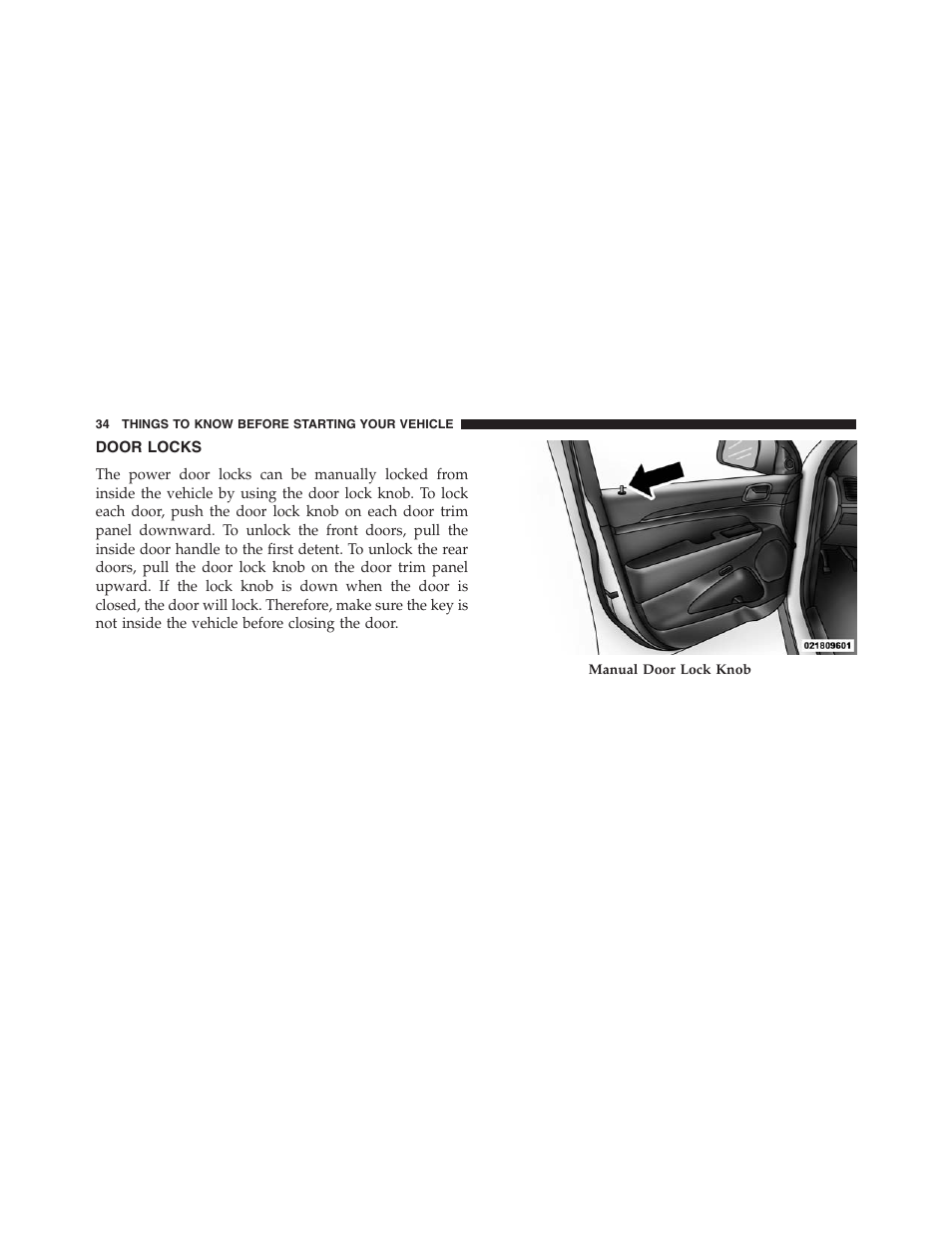 Door locks | Jeep 2013 Grand Cherokee - Owner Manual User Manual | Page 36 / 704