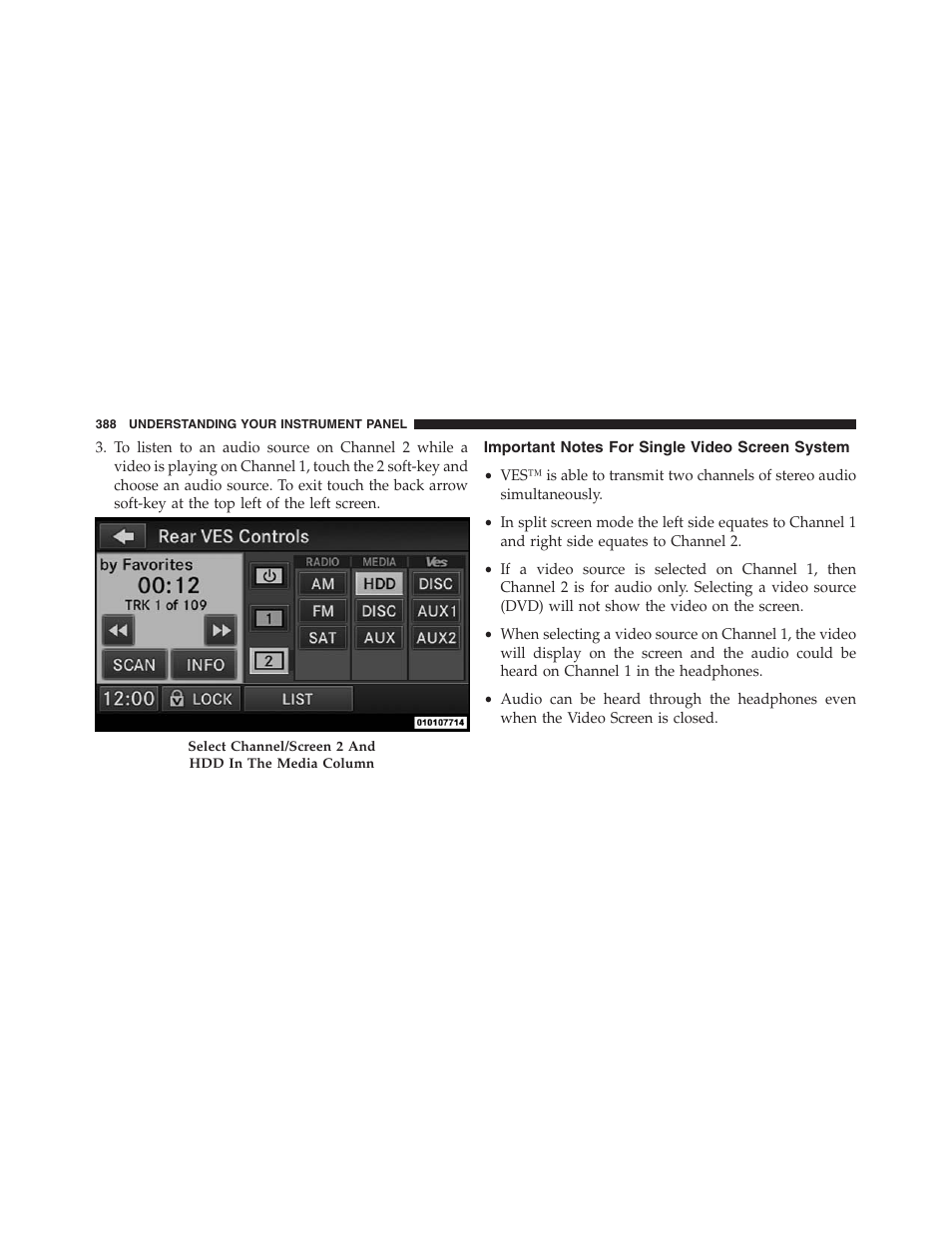 Important notes for single video screen system, Important notes for single video screen, System | Jeep 2013 Grand Cherokee - Owner Manual User Manual | Page 390 / 704