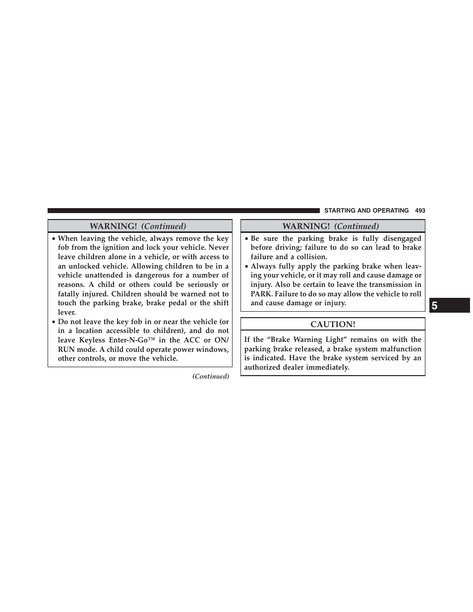 Jeep 2013 Grand Cherokee - Owner Manual User Manual | Page 495 / 704