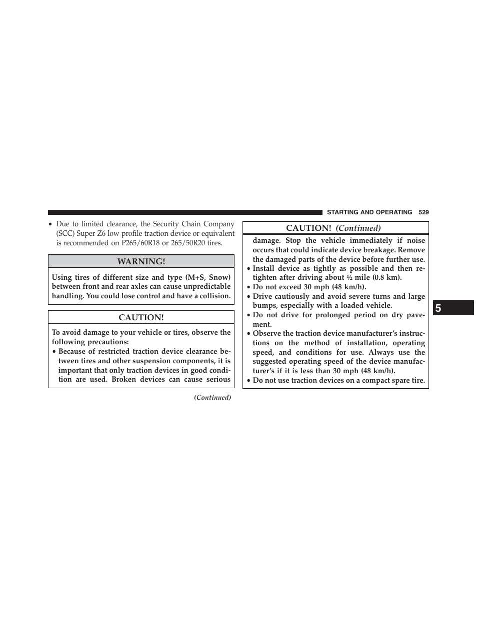 Jeep 2013 Grand Cherokee - Owner Manual User Manual | Page 531 / 704