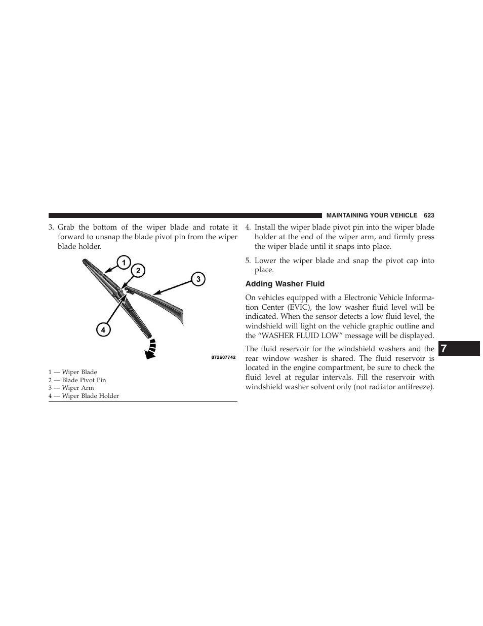 Adding washer fluid | Jeep 2013 Grand Cherokee - Owner Manual User Manual | Page 625 / 704