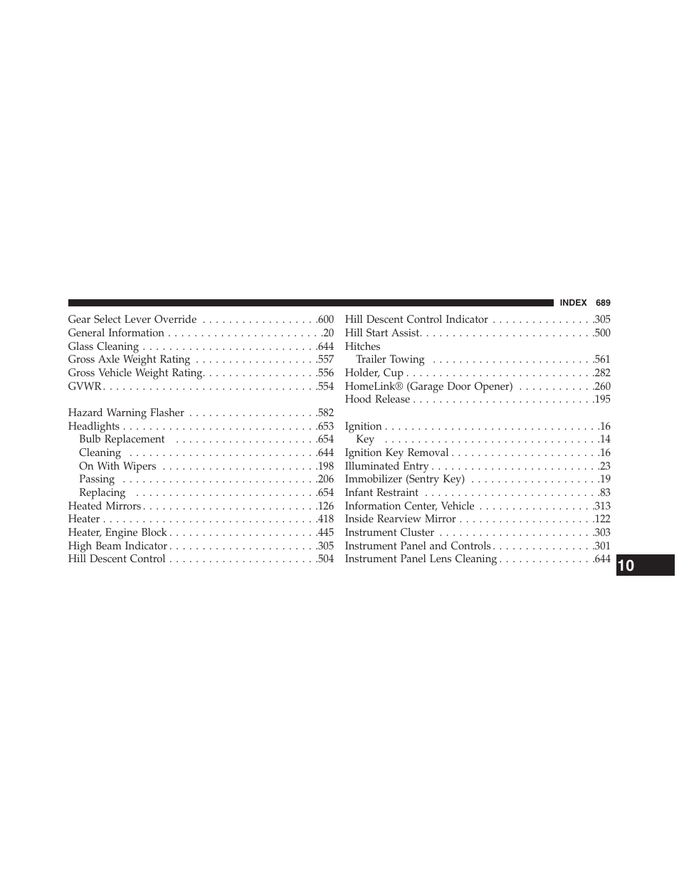 Jeep 2013 Grand Cherokee - Owner Manual User Manual | Page 691 / 704