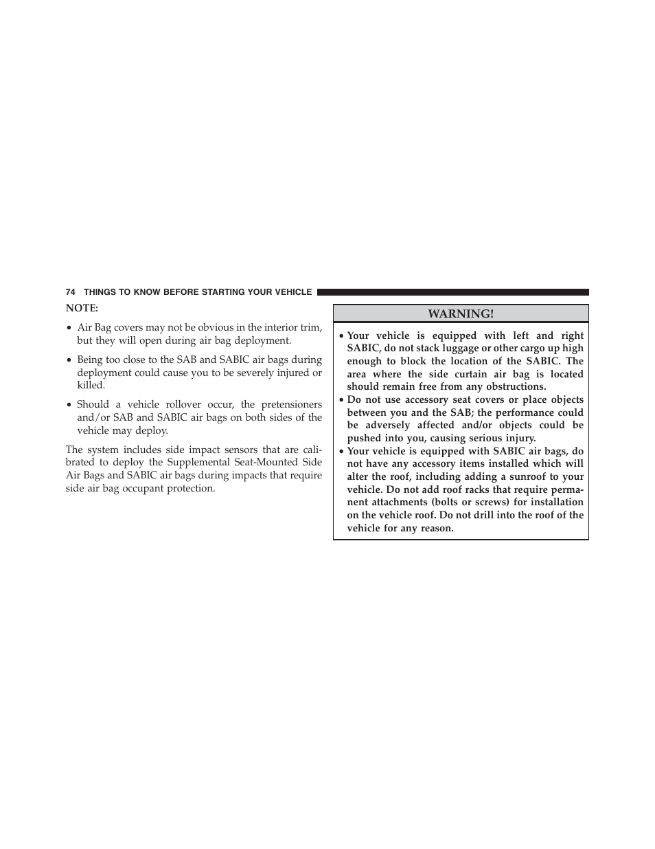 Jeep 2013 Grand Cherokee - Owner Manual User Manual | Page 76 / 704