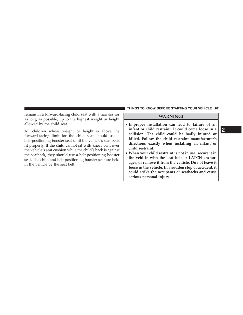 Jeep 2013 Grand Cherokee - Owner Manual User Manual | Page 89 / 704