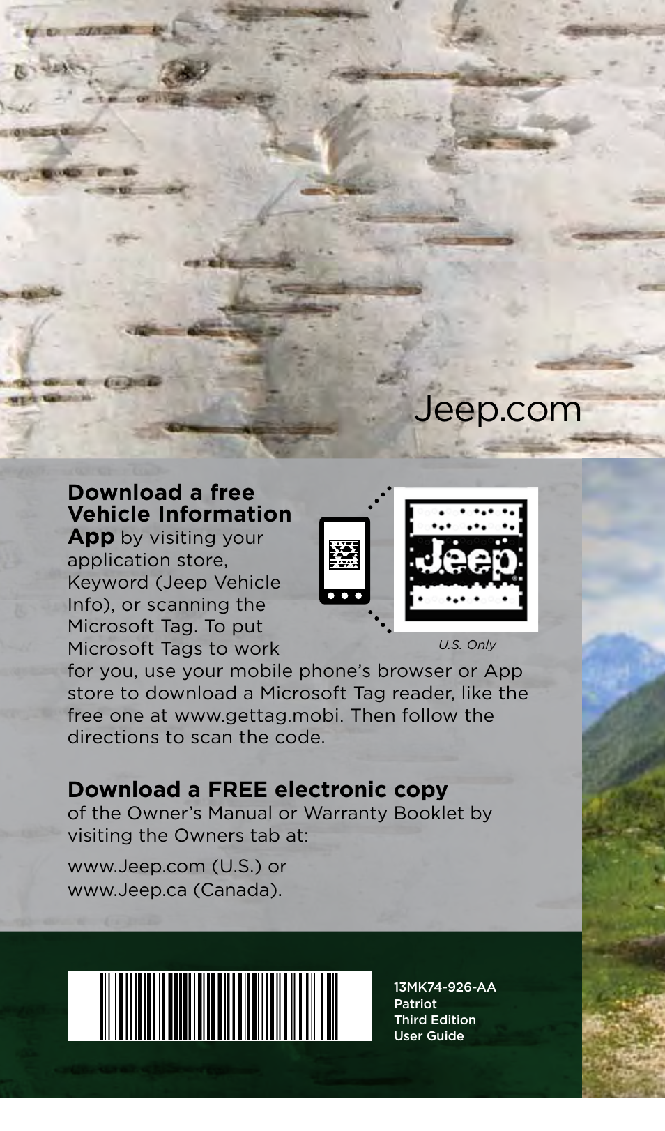 User guide, Patriot | Jeep 2013 Patriot - User Guide User Manual | Page 108 / 108