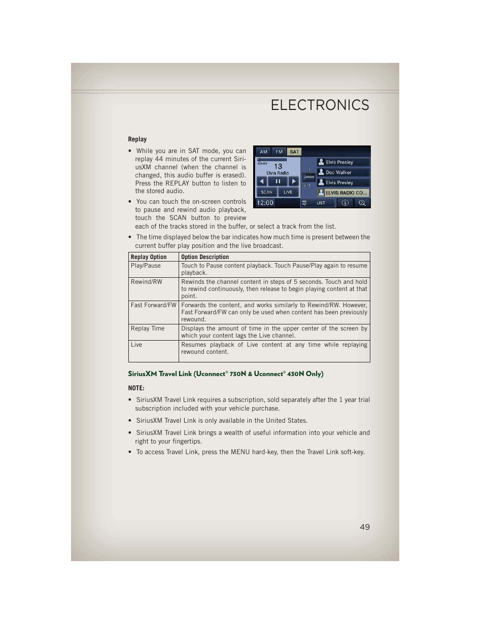 Electronics | Jeep 2013 Patriot - User Guide User Manual | Page 51 / 108