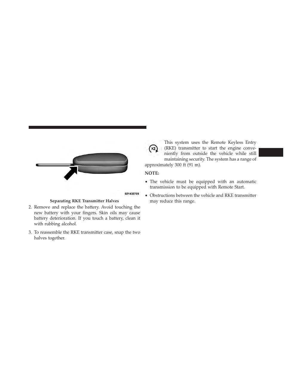 Remote starting system — if equipped, Remote starting system — if, Equipped | Jeep 2013 Wrangler - Owner Manual User Manual | Page 31 / 666