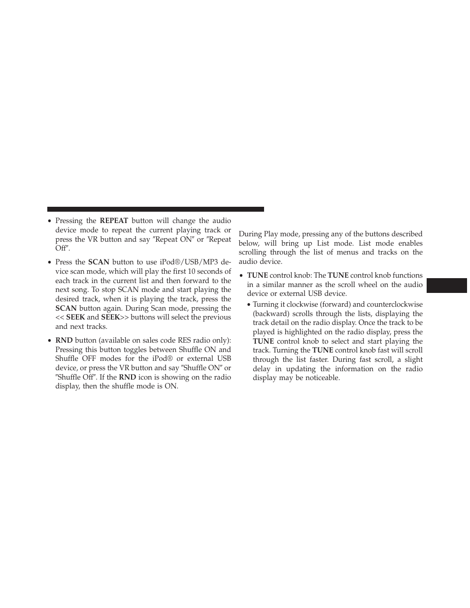 List or browse mode | Jeep 2013 Wrangler - Owner Manual User Manual | Page 391 / 666