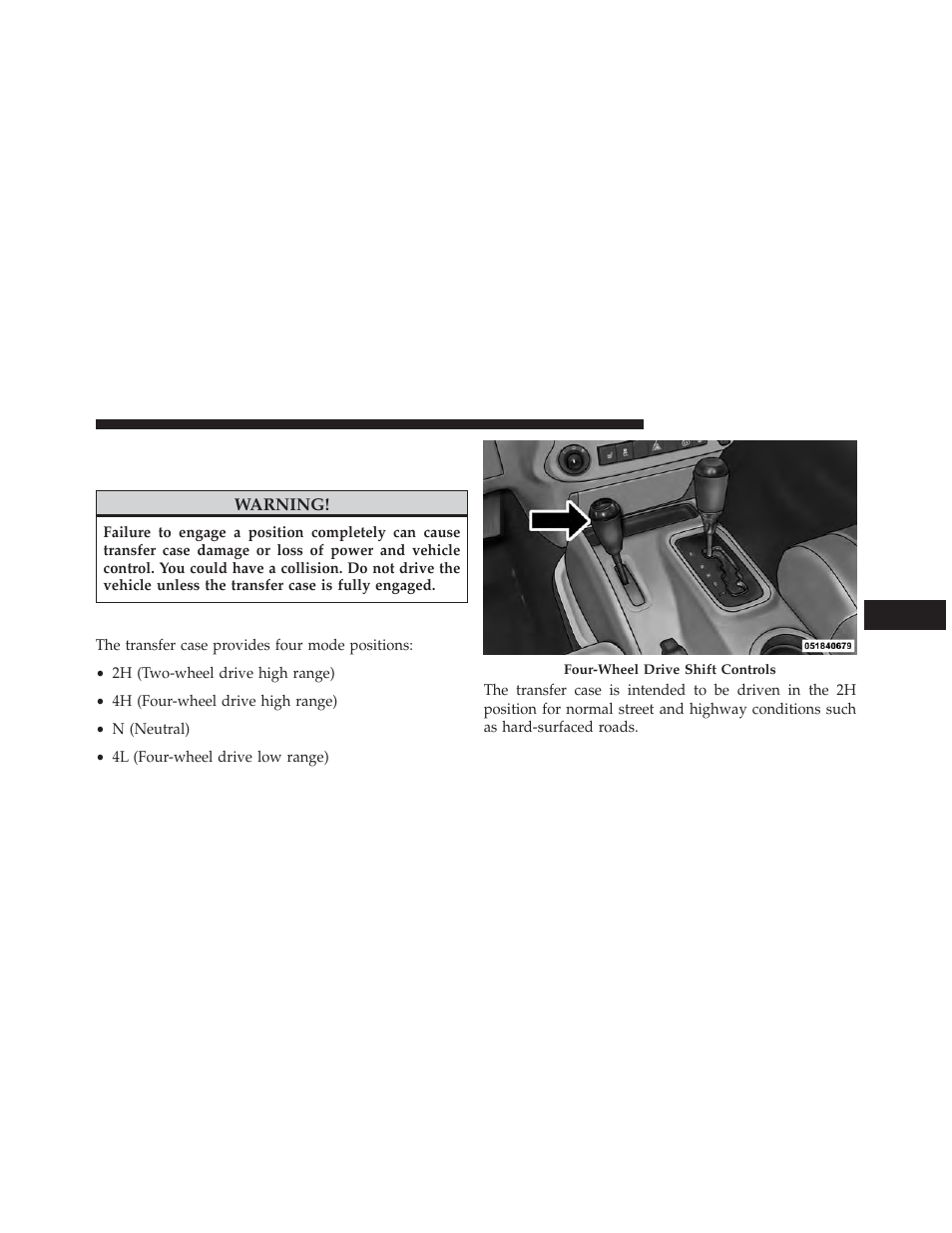 Operating instructions/precautions, Four–wheel drive operation, Command-trac i® or rock-trac®) | Jeep 2013 Wrangler - Owner Manual User Manual | Page 435 / 666