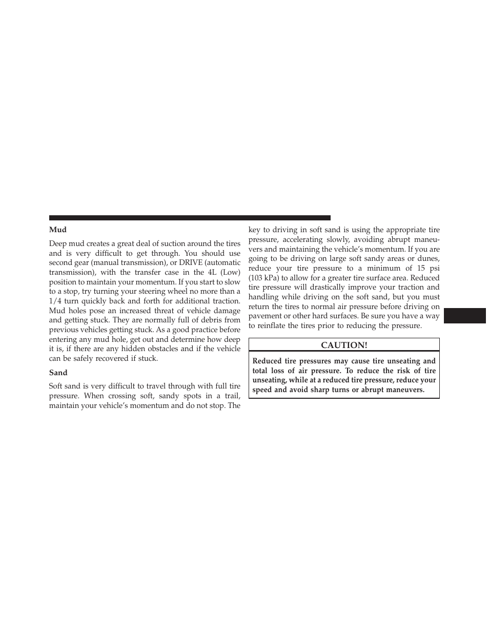 Sand | Jeep 2013 Wrangler - Owner Manual User Manual | Page 447 / 666