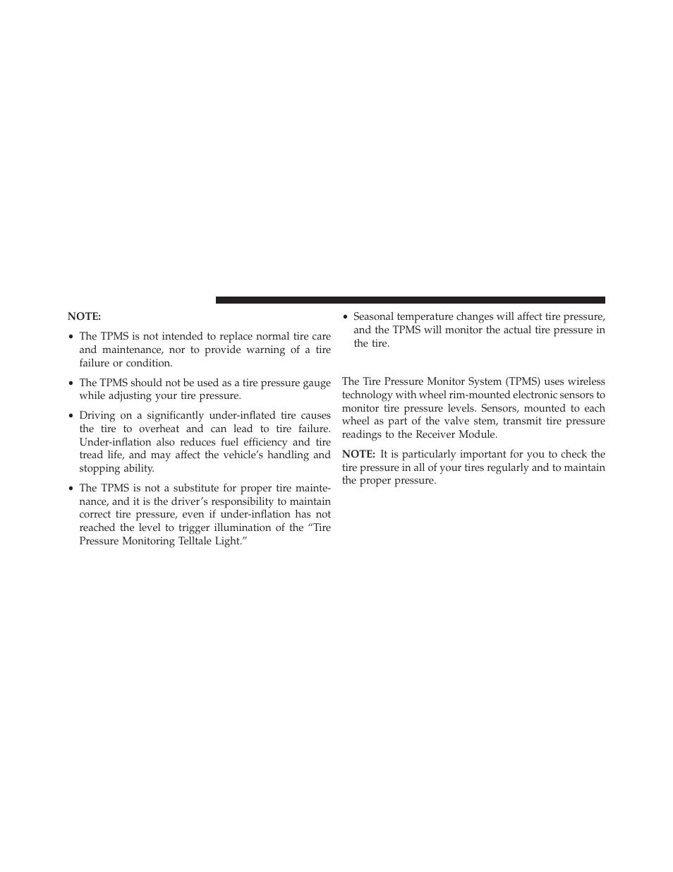 Premium and base tpm system | Jeep 2013 Wrangler - Owner Manual User Manual | Page 506 / 666