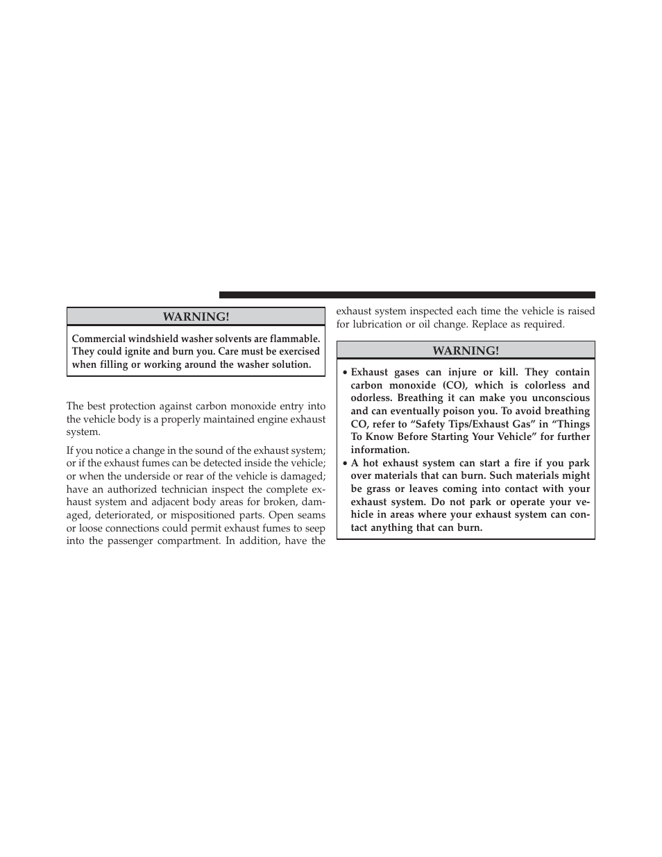 Exhaust system | Jeep 2013 Wrangler - Owner Manual User Manual | Page 586 / 666